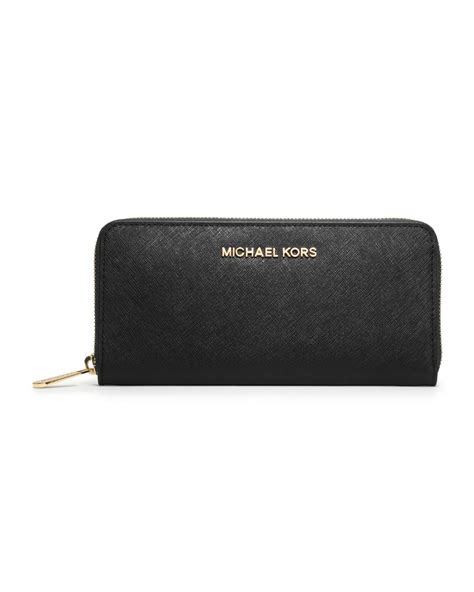 michael michael kors saffiano leather continental wallet|Michael Kors saffiano bag black.